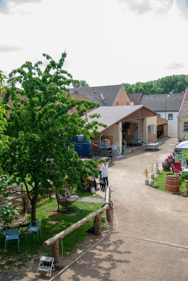 Ranchzimmer Am Hippo-Campus Reit- Und Therapiezentrum Deutsch Haslau Exterior foto